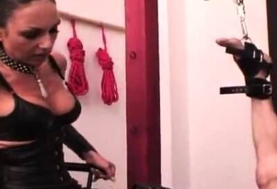 Slave hang for ruthless mistress boots on girlfriendsporn.one